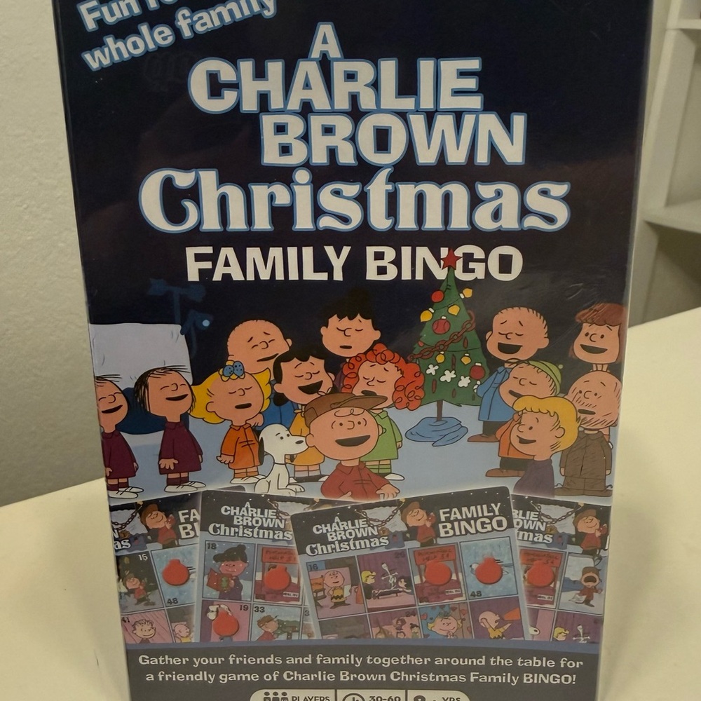 Charlie Brown Christmas Family Bingo Game